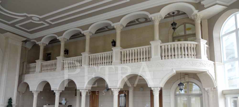 Balustrade system,Balustrades,interior cast stone,interior precast,interior columns,columns